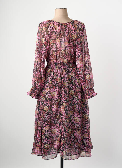 Robe longue rose MANGO femme