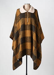 Poncho marron PIECES femme