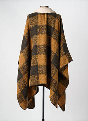 Poncho marron PIECES femme
