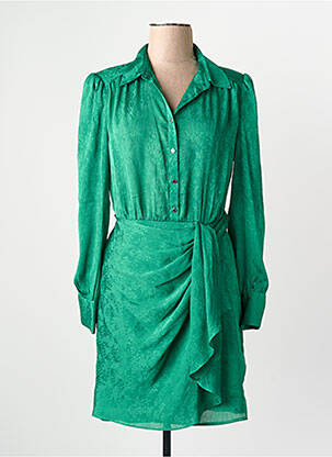 Robe longue vert MORGAN femme