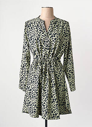 Robe longue manches longues manches longues vert ONLY femme