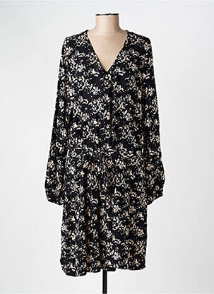Robe mi-longue noir GARCIA femme