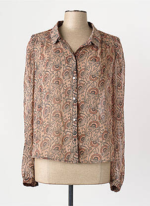 Chemisier marron MORGAN femme