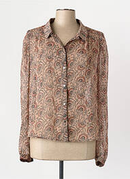 Chemisier marron MORGAN femme