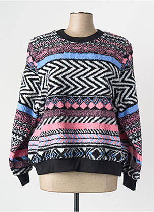 Pull col rond manches longues noir ONLY femme
