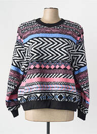 Pull col rond manches longues noir ONLY femme