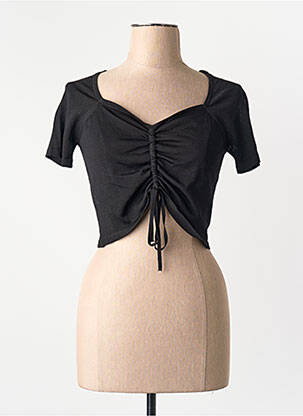 T-shirt noir MANGO femme