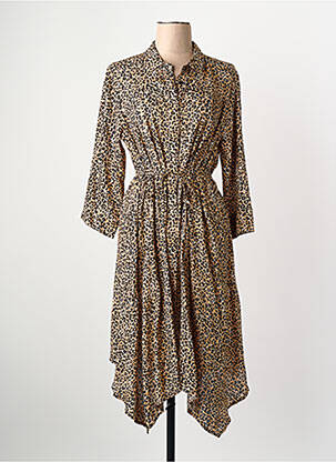 Robe longue marron LES P'TITES BOMBES femme
