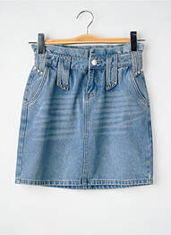 Jupe courte bleu MORGAN femme