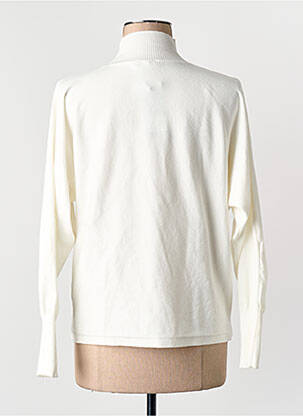 Pull col roulé blanc MORE & MORE femme