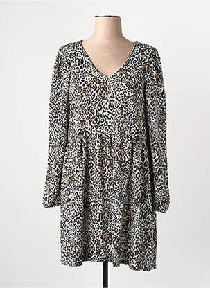 Robe longue manches longues manches longues marron VILA femme