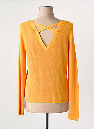 Pull col v manches longues orange VERO MODA femme