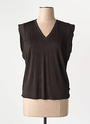 T-shirt noir LE TEMPS DES CERISES femme