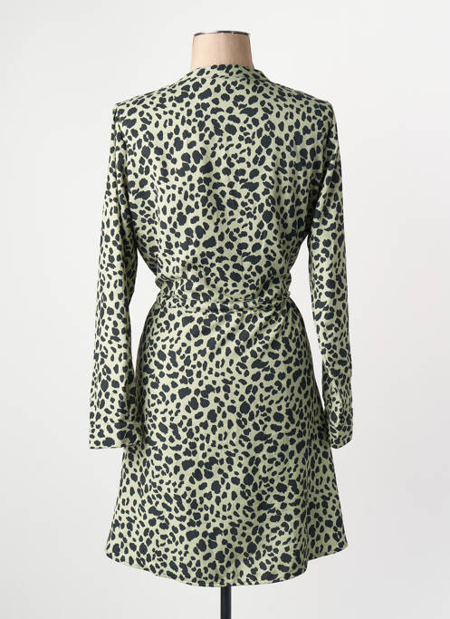 Robe longue manches longues vert ONLY femme