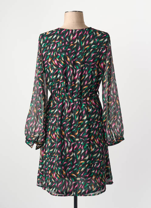 Robe longue col v rose ONLY femme