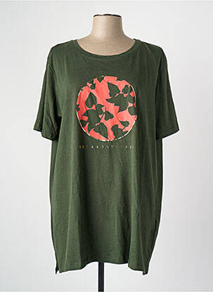 T-shirt coupe droite vert CARMAKOMA femme