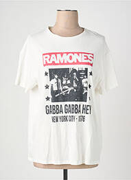 T-shirt blanc MANGO femme