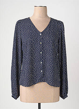 Chemisier manches longues manches longues bleu ONLY femme