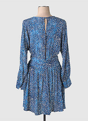 Robe mi-longue bleu MANGO femme