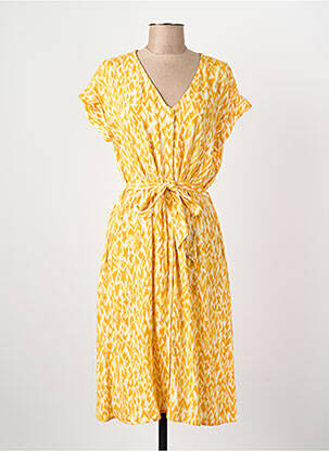 Robe courte jaune STREET ONE femme
