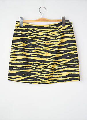 Jupe courte jaune MANGO femme