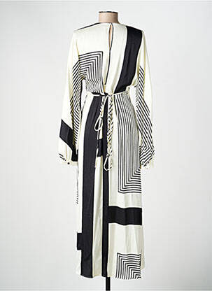 Robe longue beige MANGO femme