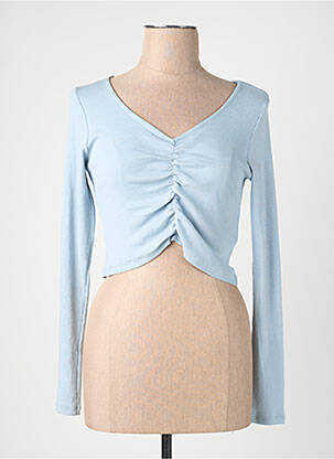 T-shirt coupe droite bleu ONLY femme