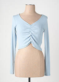 T-shirt coupe droite bleu ONLY femme