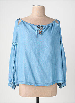 Chemisier bleu SUPERDRY femme