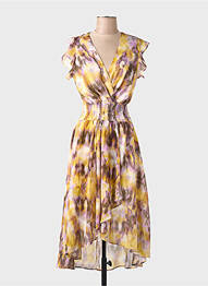 Robe courte violet MORGAN femme