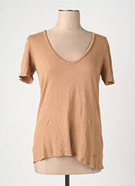 T-shirt marron PLEASE femme