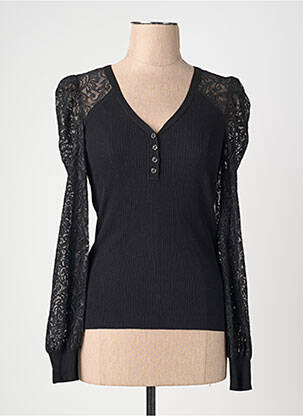 Pull noir MORGAN femme