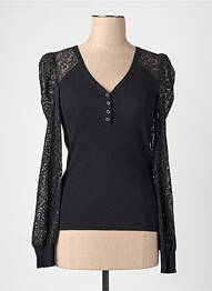 Pull noir MORGAN femme