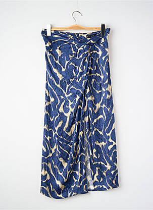 Jupe mi-longue bleu MANGO femme