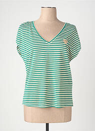 T-shirt coupe droite vert VERO MODA femme