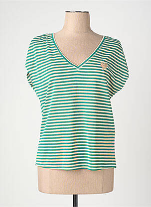 T-shirt coupe droite vert VERO MODA femme