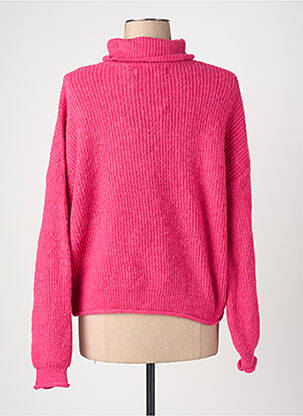Pull col roulé coupe droite rose VERO MODA femme