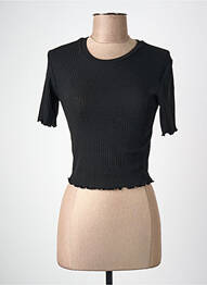 T-shirt coupe droite manches courtes noir ONLY femme