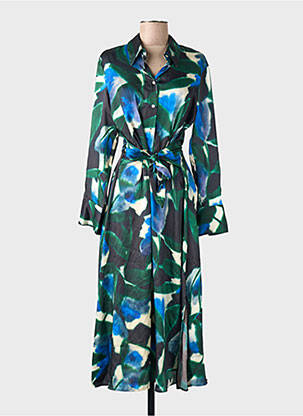 Robe longue vert MANGO femme