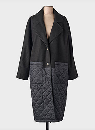 Manteau long noir ONLY femme