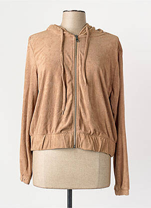 Gilet manches longues marron ONLY femme