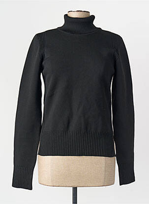 Pull col roulé noir YUGEN femme