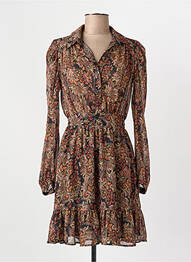 Robe courte marron MORGAN femme