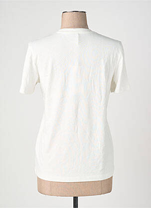 T-shirt col rond manches courtes blanc ONLY femme