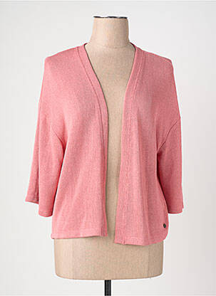 Gilet manches longues rose GARCIA femme