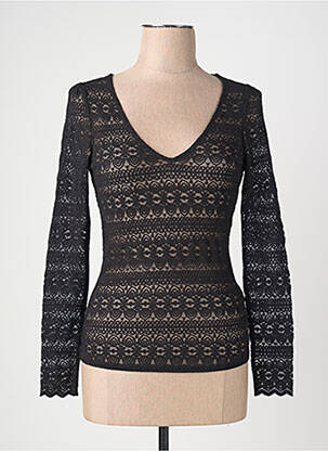 T-shirt col v noir VILA femme
