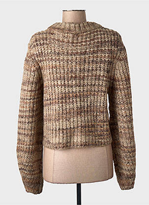 Pull coupe droite marron ONLY femme