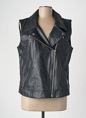 Veste simili cuir noir CARMAKOMA femme