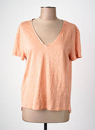 T-shirt orange MANGO femme
