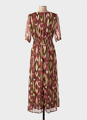 Robe courte marron ONLY femme